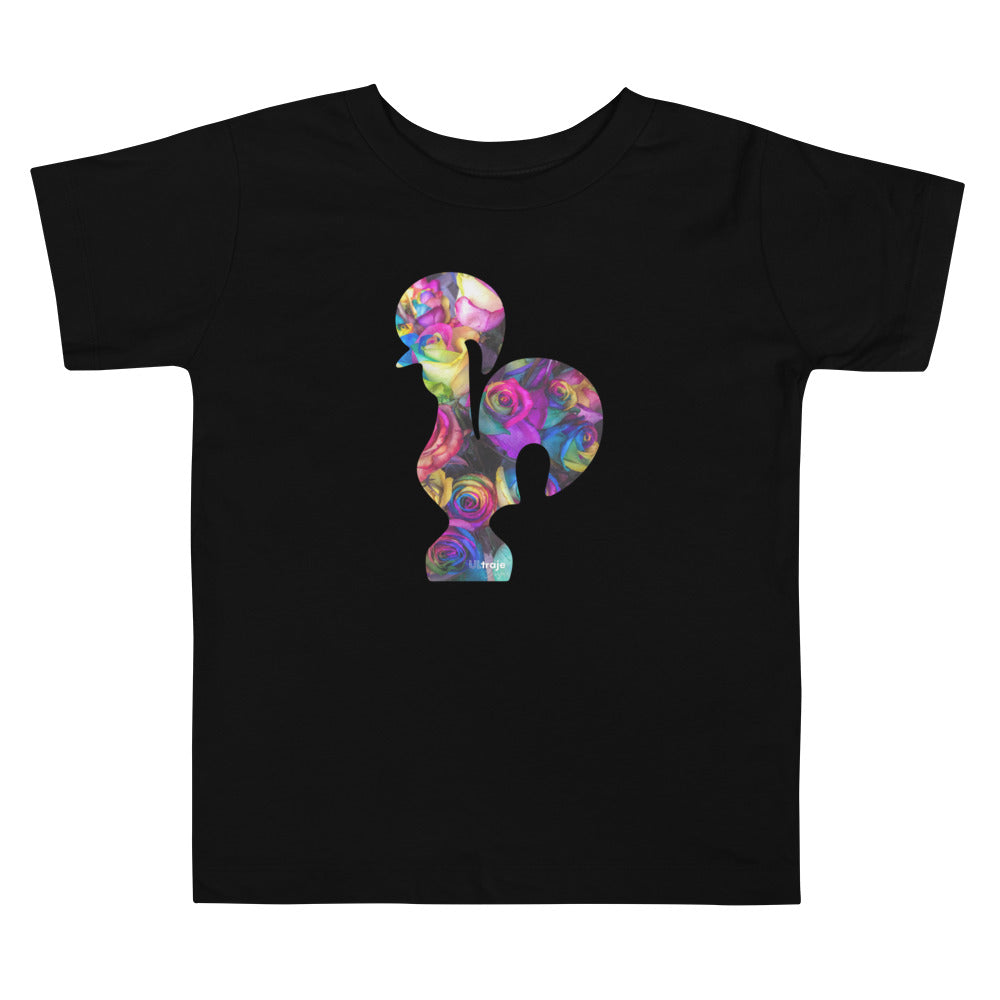 MINI T-SHIRT GALO DE BARCELOS - ROSAS TINGIDAS