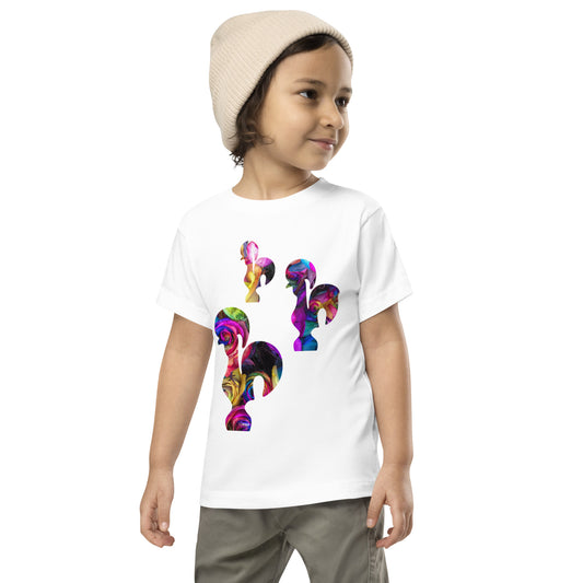 MINI T-SHIRT GALO DE BARCELOS - 3 GALITOS ROSAS