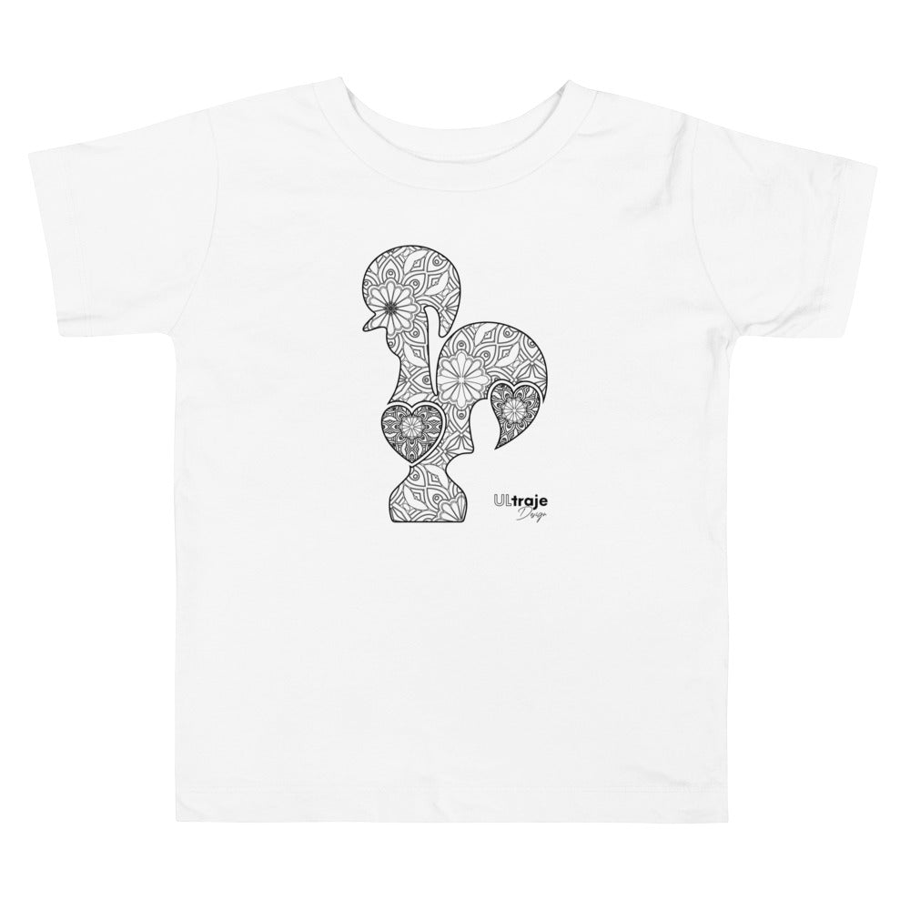 MINI T-SHIRT GALO DE BARCELOS - FILIGRANA PRETA