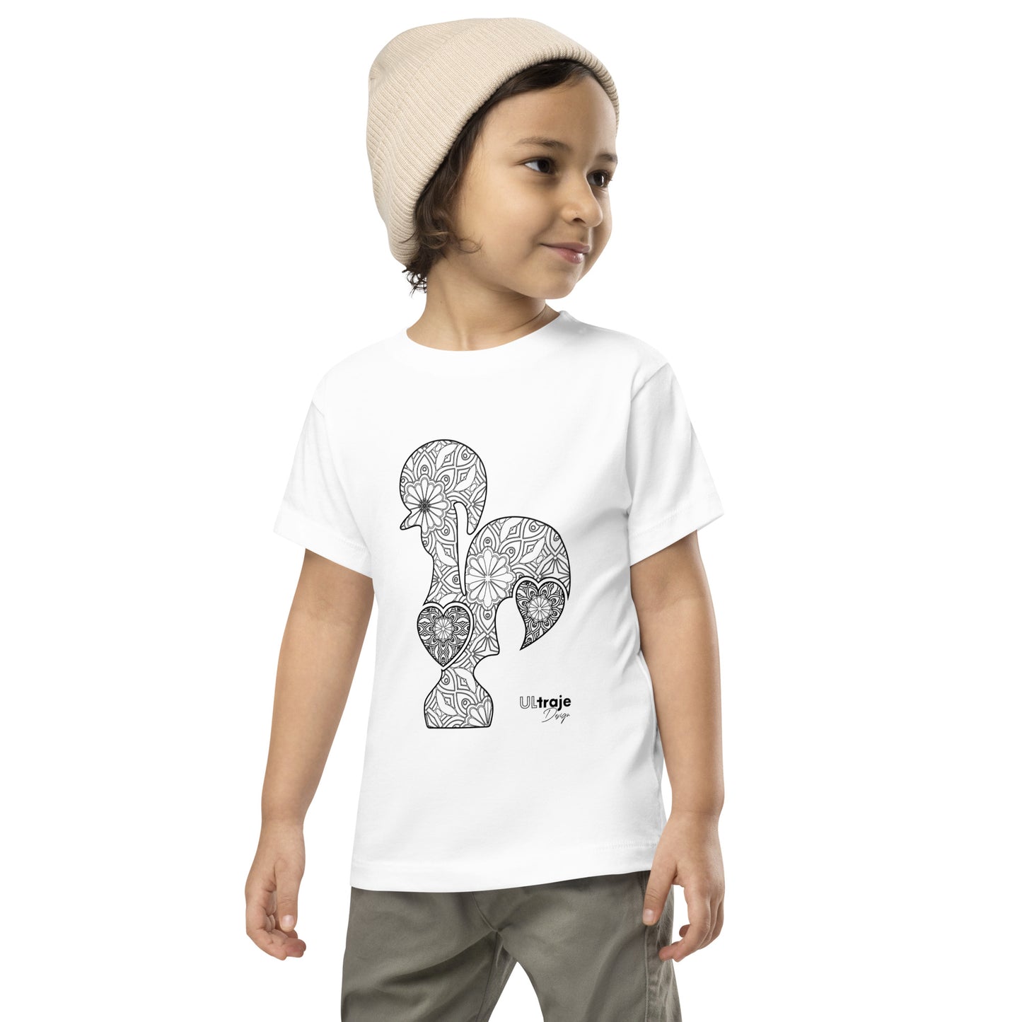 MINI T-SHIRT GALO DE BARCELOS - FILIGRANA PRETA