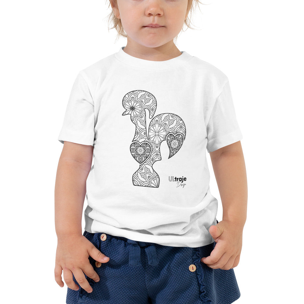 MINI T-SHIRT GALO DE BARCELOS - FILIGRANA PRETA