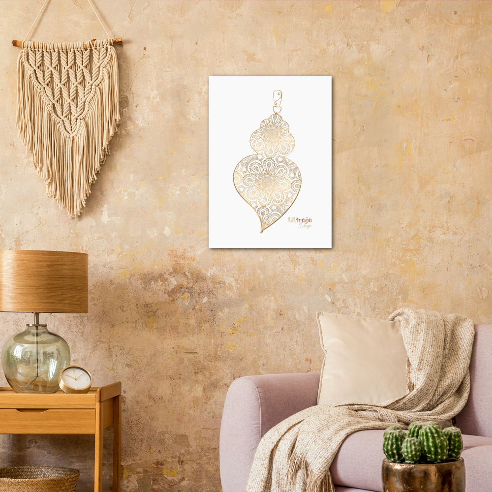 HEART OF VIANA POSTER IN FILIGREE - GOLD 