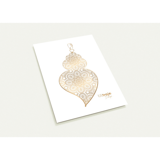 POSTCARDS HEART OF VIANA IN FILIGREE - GOLD