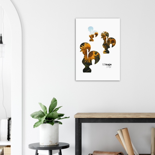 POSTER THE 3 ROOSTS OF BARCELOS IN BLOOM - SUNFLOWERS 