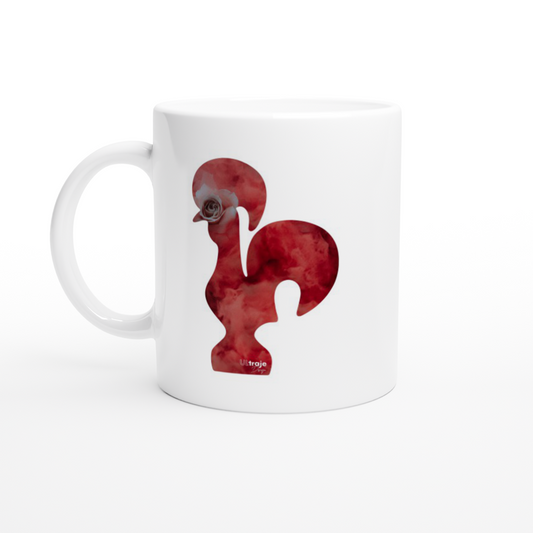 MUG ROOSTER OF BARCELOS IN FLOWER - ROSES