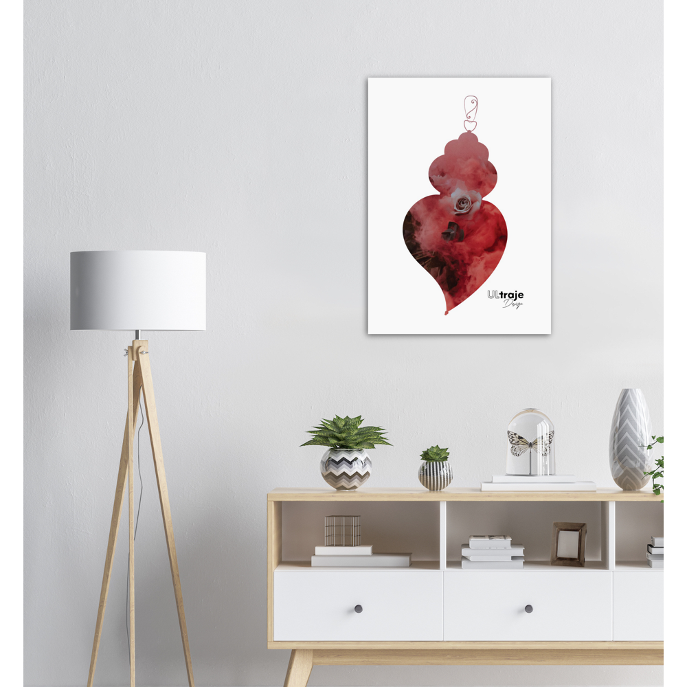 POSTER HEART OF VIANA IN FLOWER - ROSES 