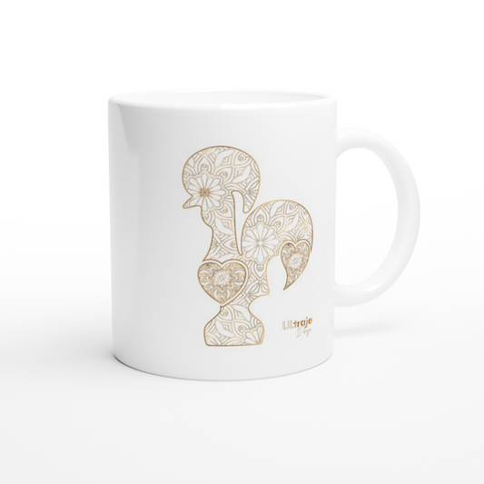 MUG ROOSTER OF BARCELOS IN FILIGREE - GOLD