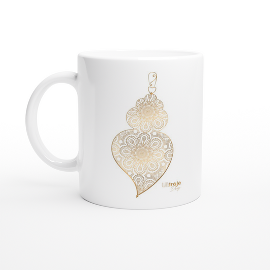 MUG HEART OF VIANA IN FILIGREE - GOLD