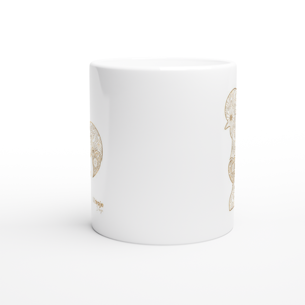 MUG ROOSTER OF BARCELOS IN FILIGREE - GOLD