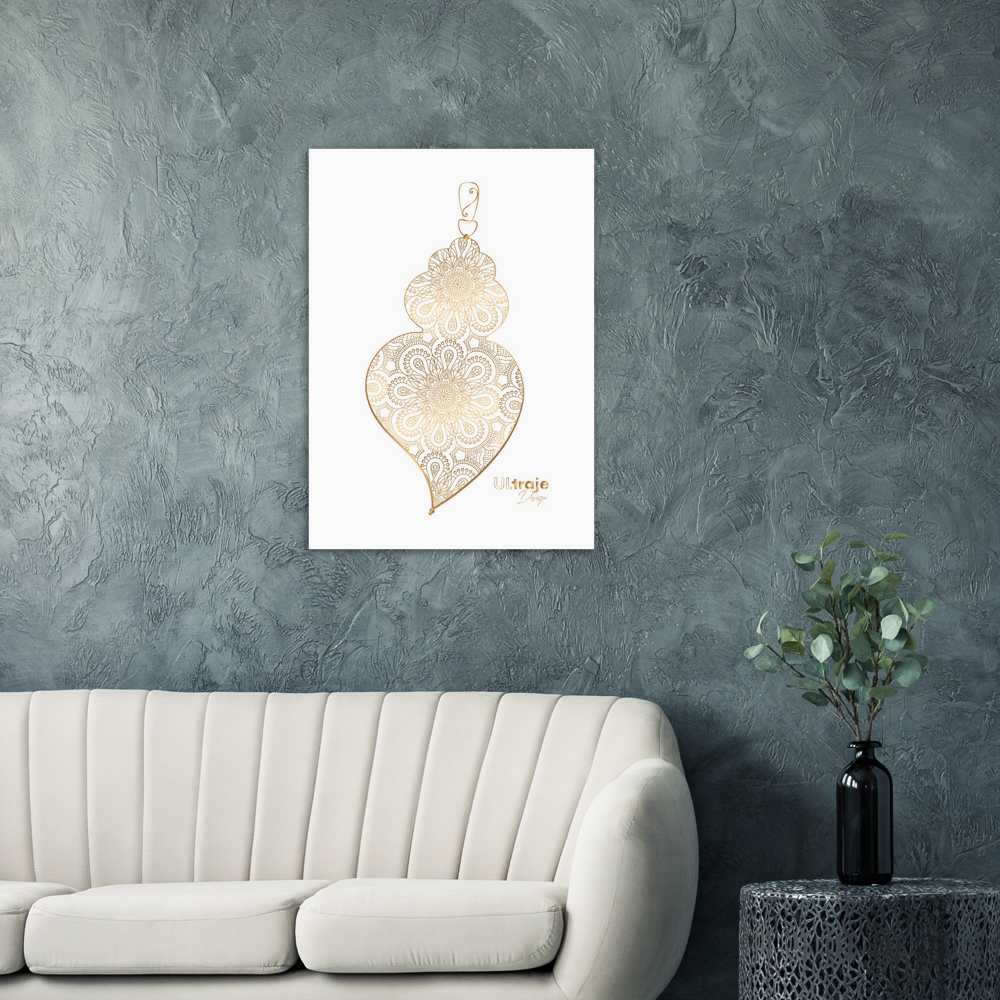 HEART OF VIANA POSTER IN FILIGREE - GOLD 