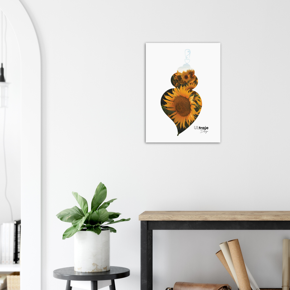 POSTER HEART OF VIANA IN FLOWER - SUNFLOWERS 