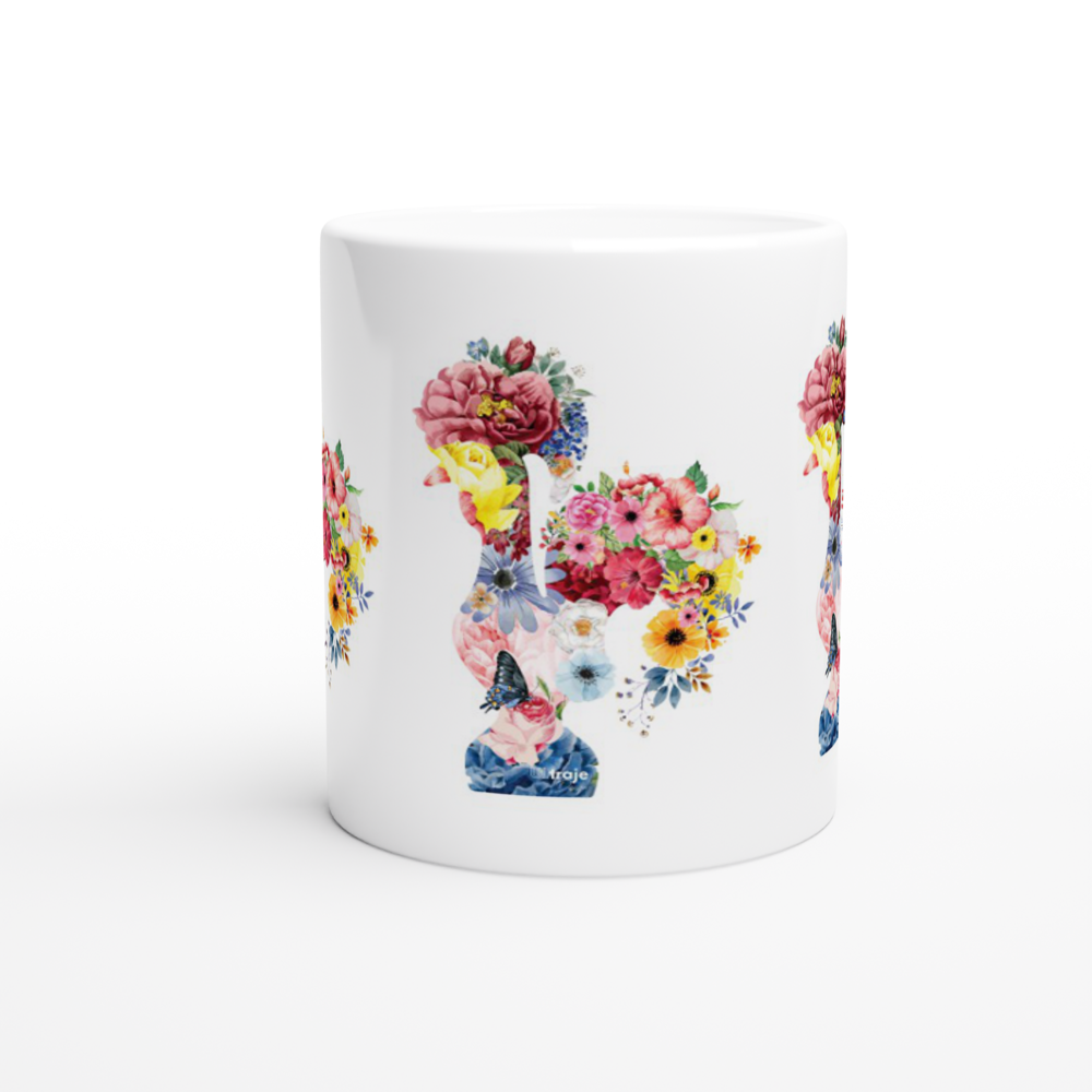 MUG ROOSTER OF BARCELOS IN FLOWER - GARDEN