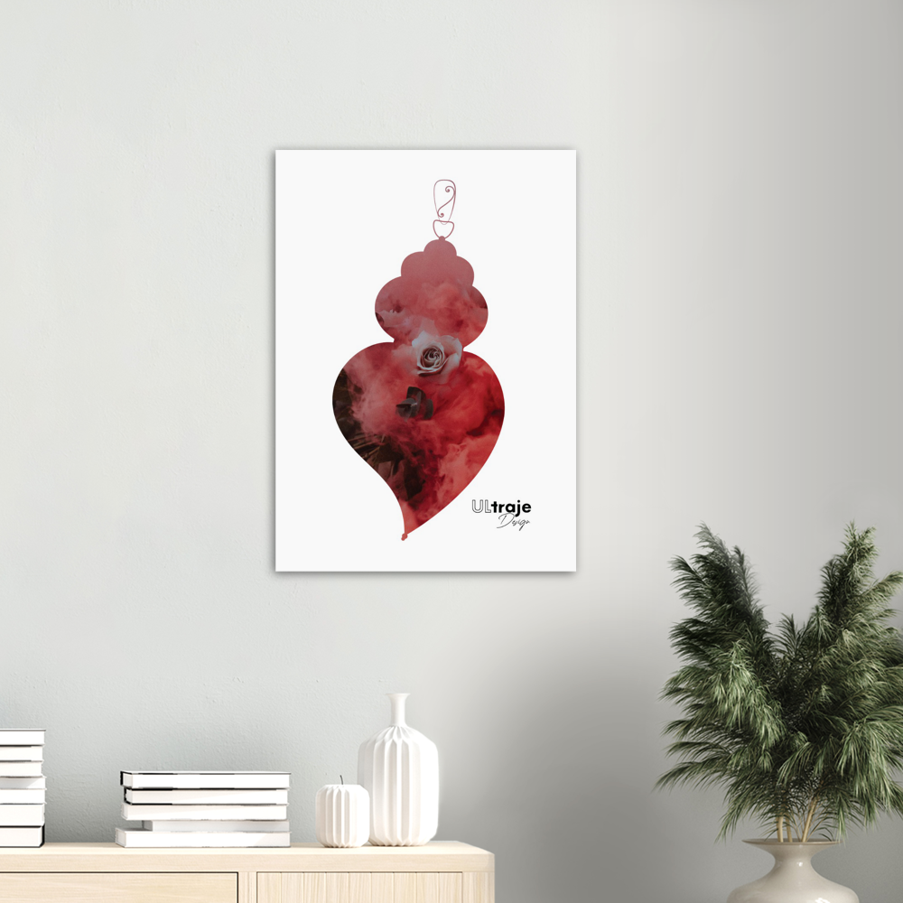 POSTER HEART OF VIANA IN FLOWER - ROSES 