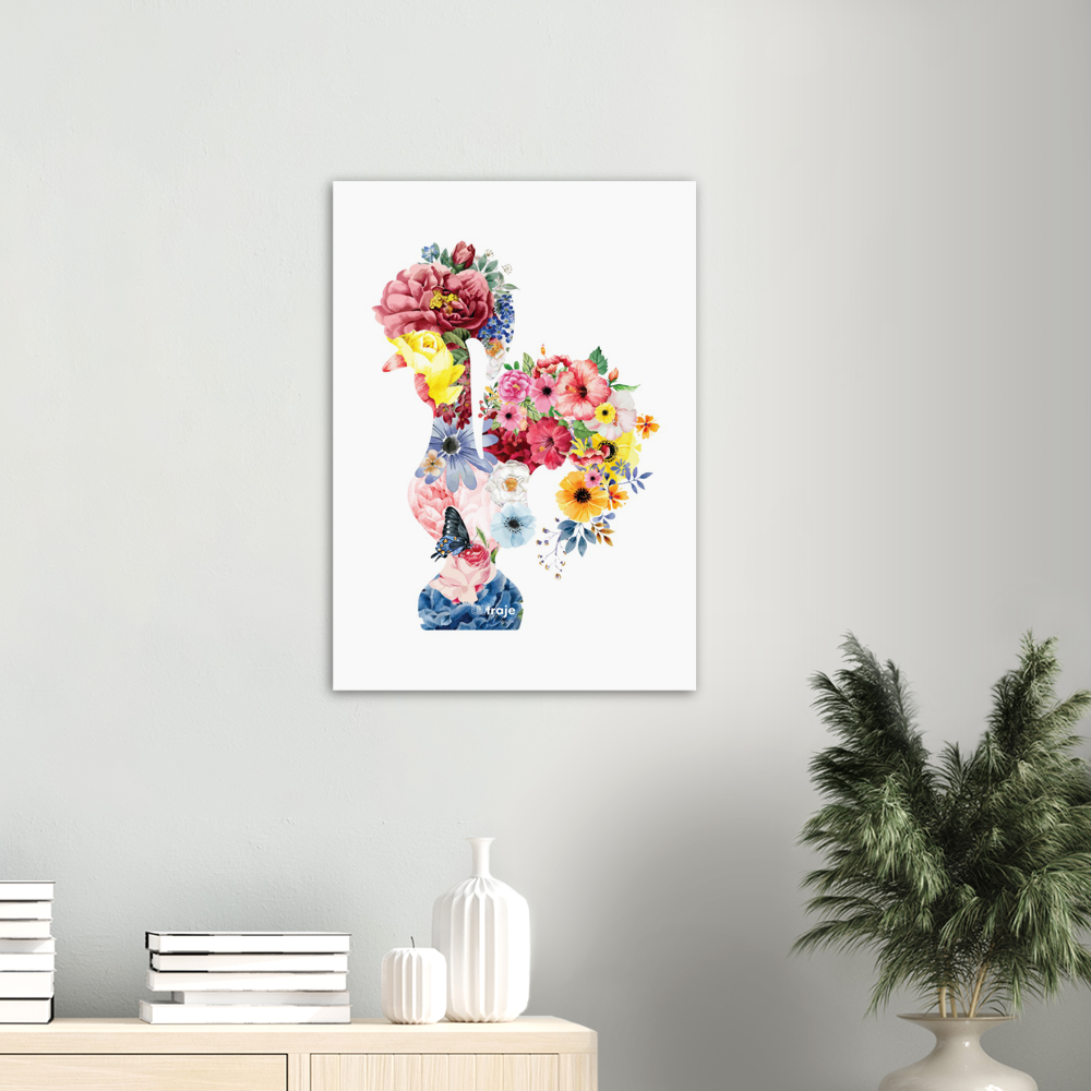 BARCELOS ROOSTER POSTER IN FLOWER - GARDEN 