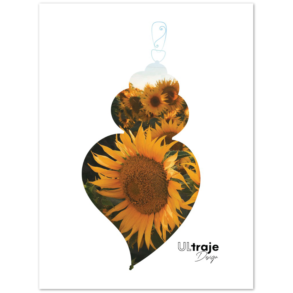 POSTER HEART OF VIANA IN FLOWER - SUNFLOWERS 