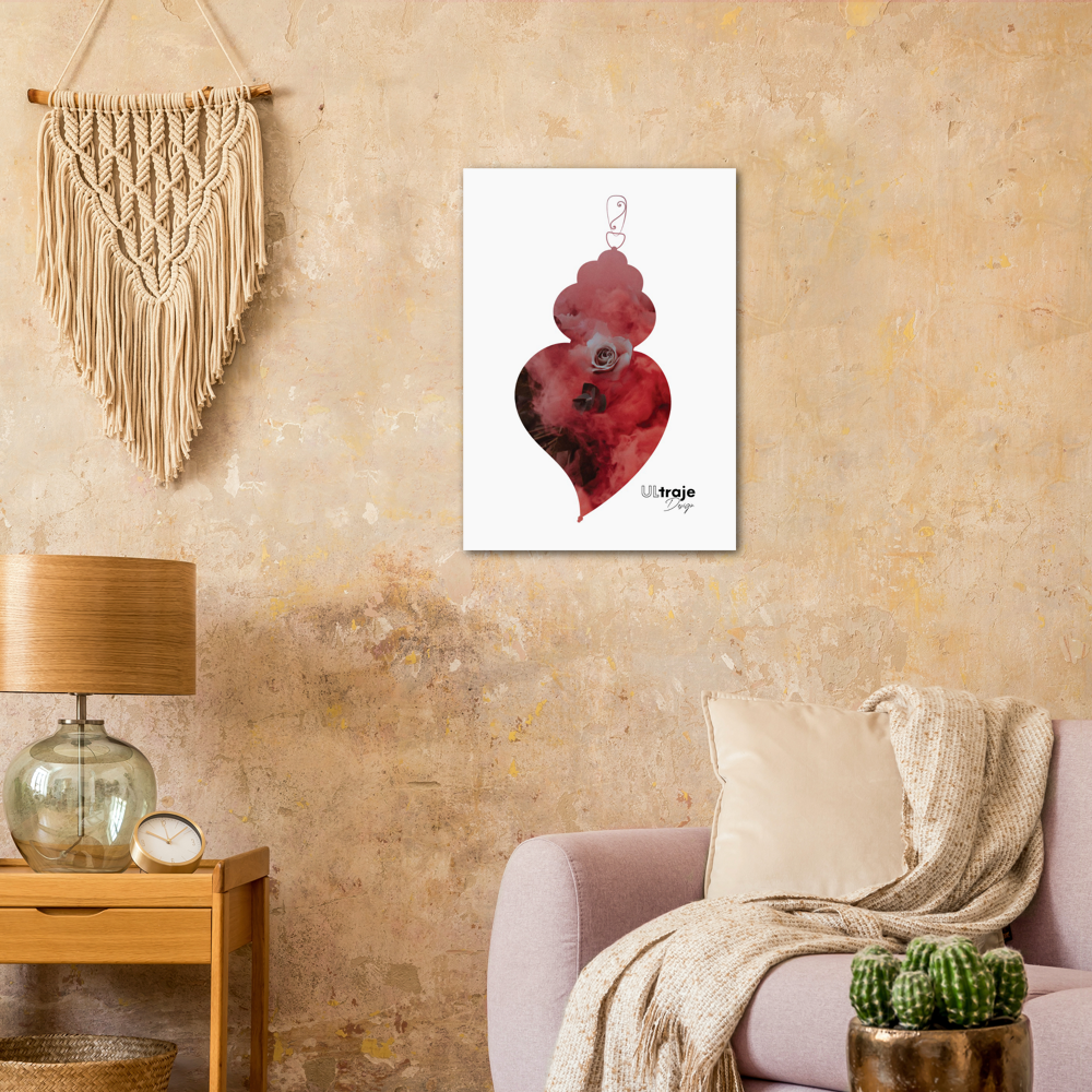 POSTER HEART OF VIANA IN FLOWER - ROSES 