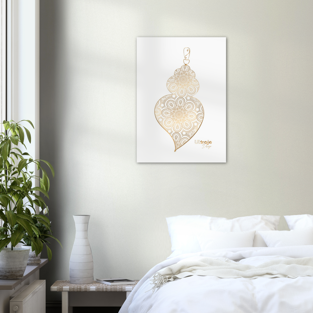 HEART OF VIANA POSTER IN FILIGREE - GOLD 