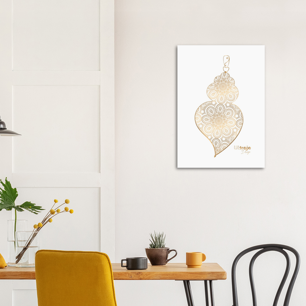 HEART OF VIANA POSTER IN FILIGREE - GOLD 