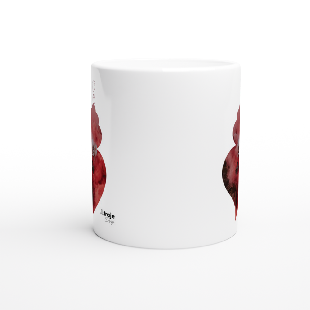 CANECA CORAÇÃO DE VIANA EM FLOR - ROSAS