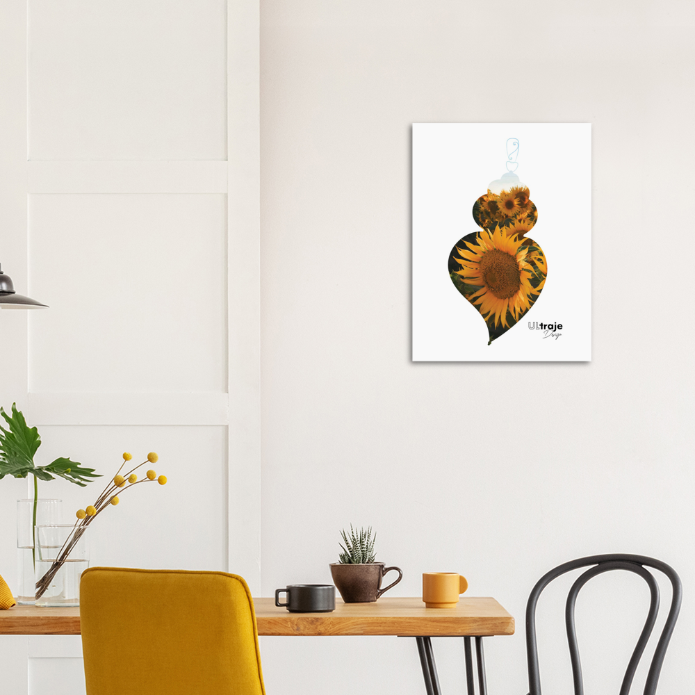 POSTER HEART OF VIANA IN FLOWER - SUNFLOWERS 