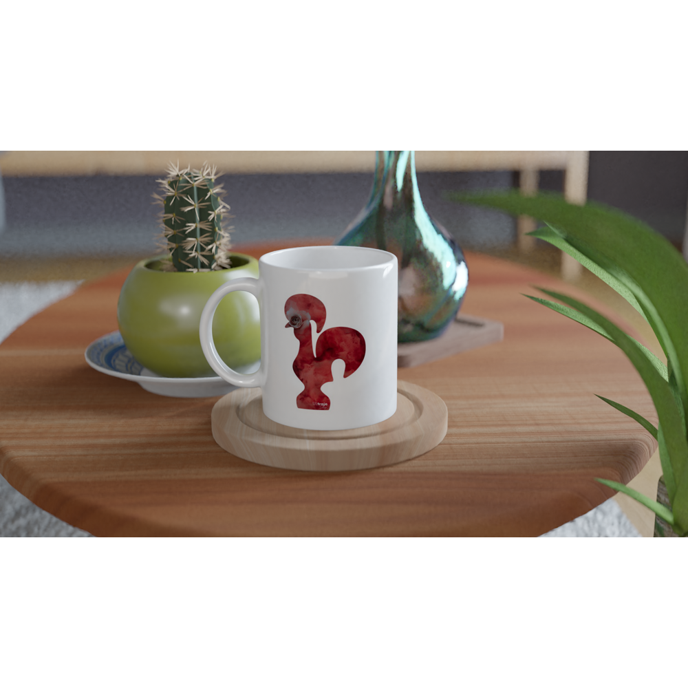 MUG ROOSTER OF BARCELOS IN FLOWER - ROSES