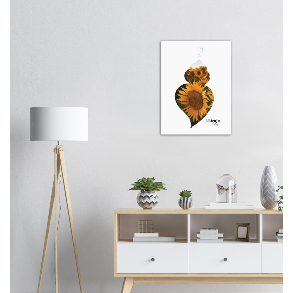 POSTER HEART OF VIANA IN FLOWER - SUNFLOWERS 