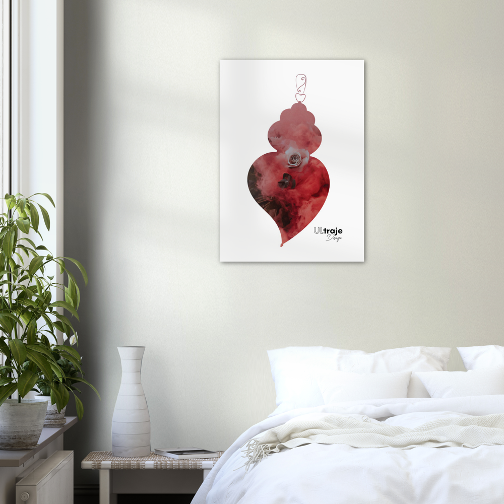 POSTER HEART OF VIANA IN FLOWER - ROSES 