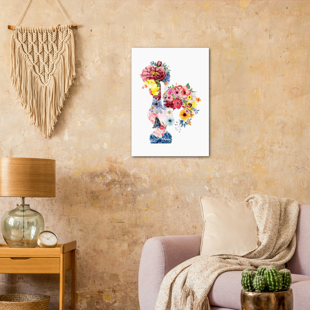 BARCELOS ROOSTER POSTER IN FLOWER - GARDEN 