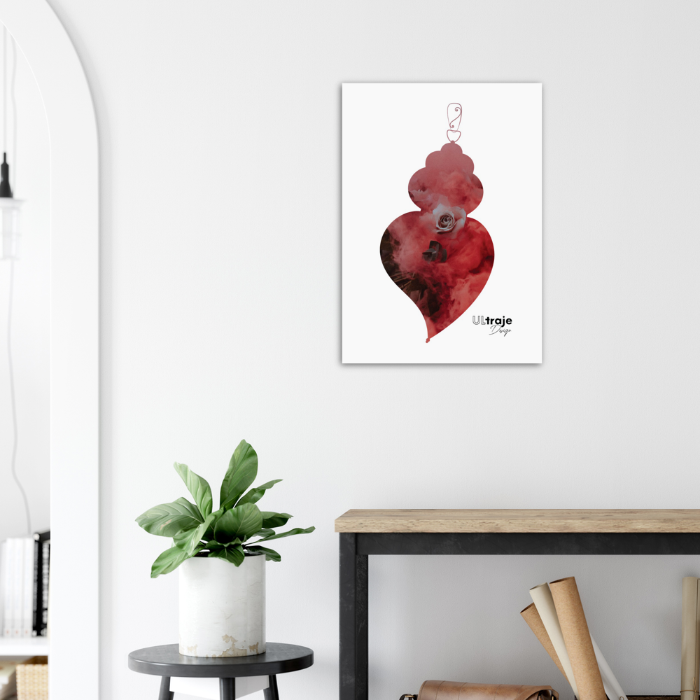 POSTER HEART OF VIANA IN FLOWER - ROSES 