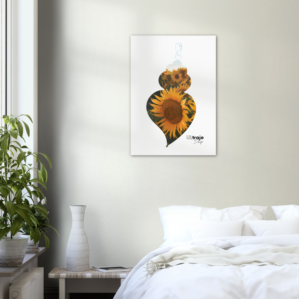 POSTER HEART OF VIANA IN FLOWER - SUNFLOWERS 