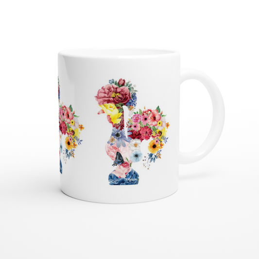 MUG ROOSTER OF BARCELOS IN FLOWER - GARDEN