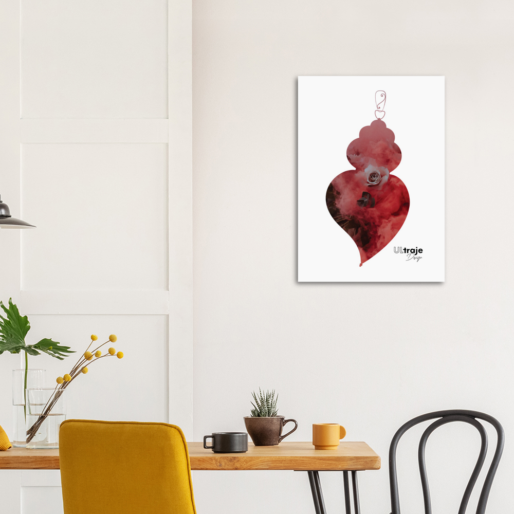 POSTER HEART OF VIANA IN FLOWER - ROSES 