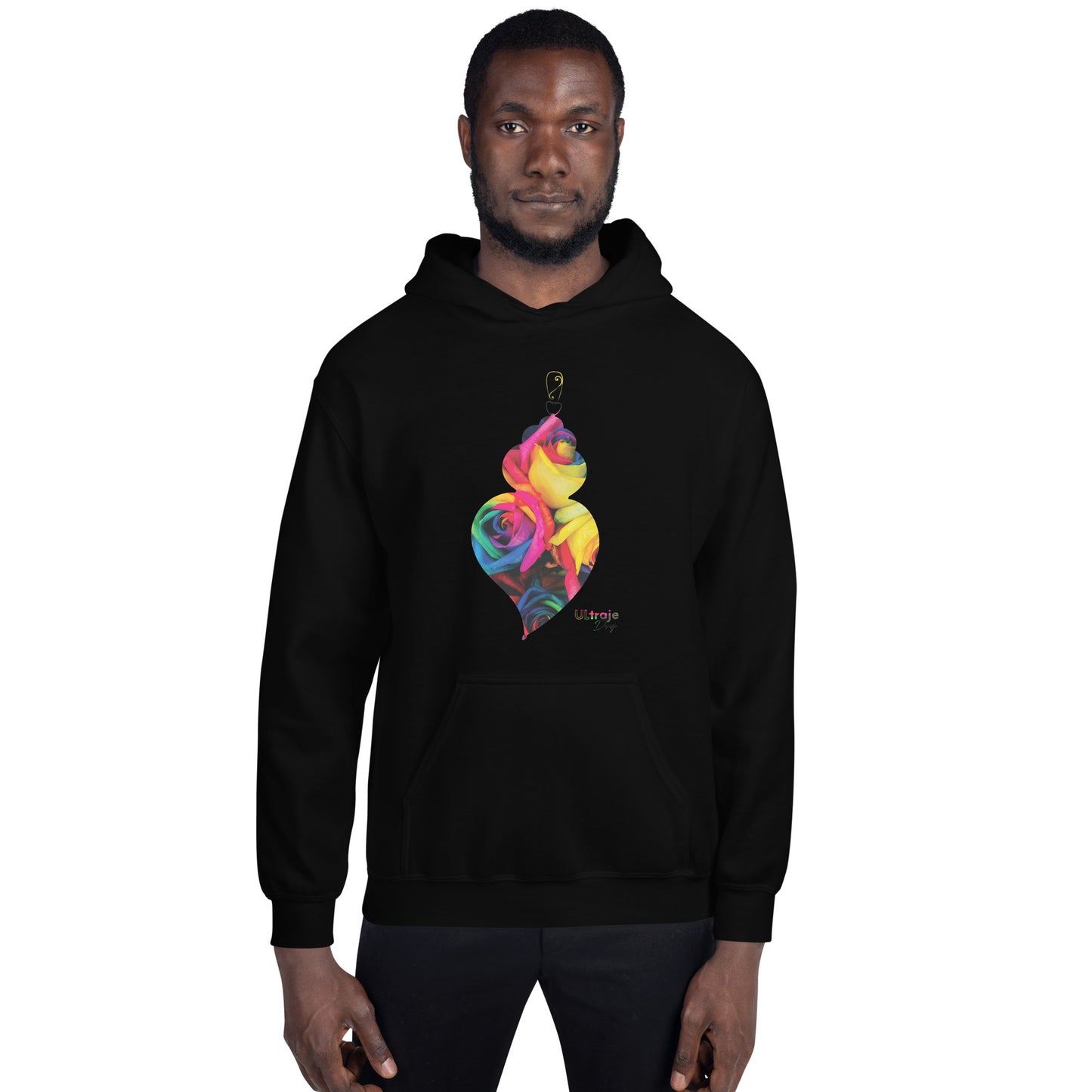 HOODIE HEART OF VIANA - DYED ROSES