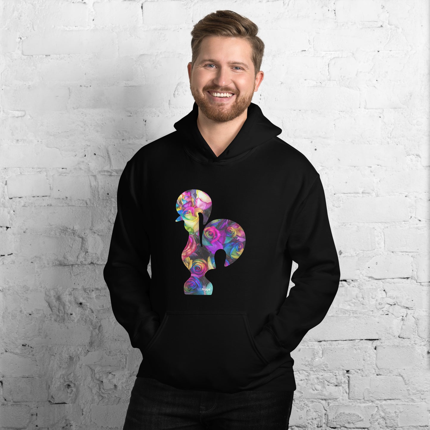 HOODIE GALO DE BARCELOS - ROSAS TINGIDAS