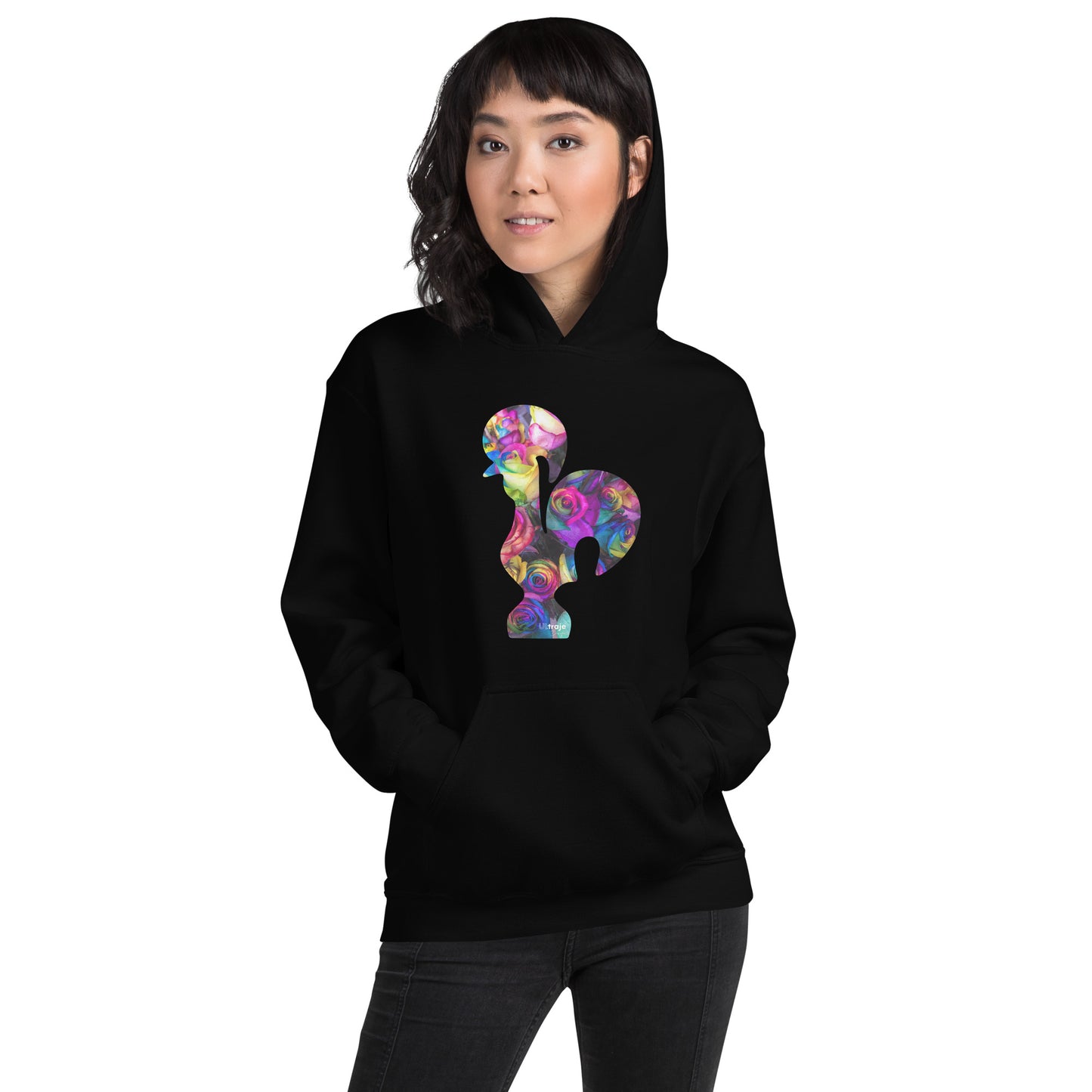 HOODIE GALO DE BARCELOS - ROSAS TINGIDAS