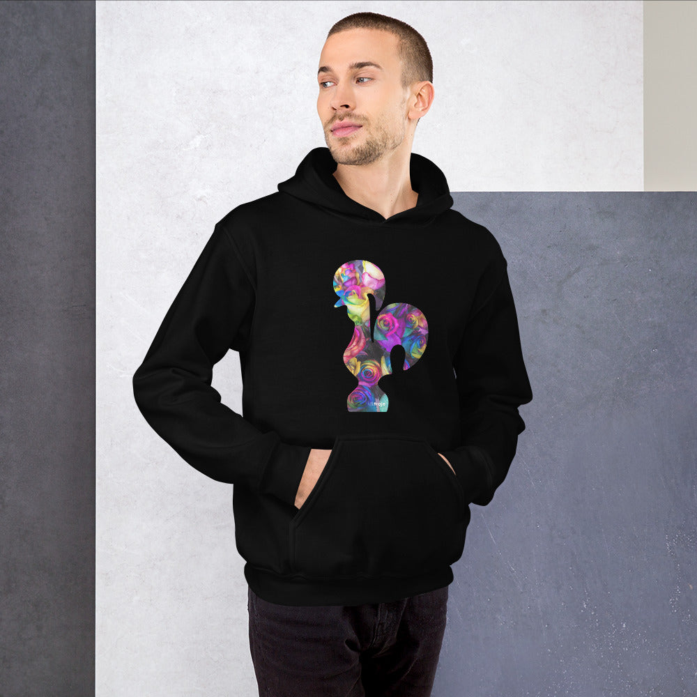 HOODIE GALO DE BARCELOS - ROSAS TINGIDAS