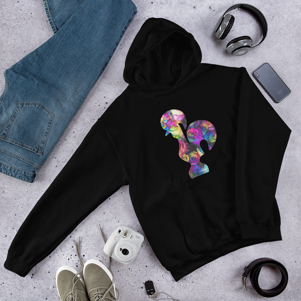 HOODIE GALO DE BARCELOS - ROSAS TINGIDAS