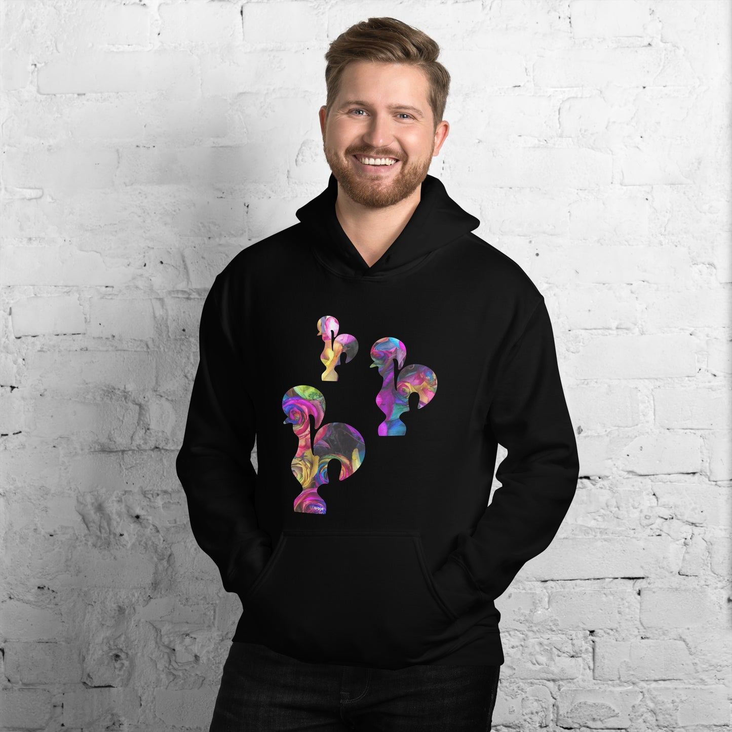 HOODIE GALO DE BARCELOS - 3 GALITOS ROSAS