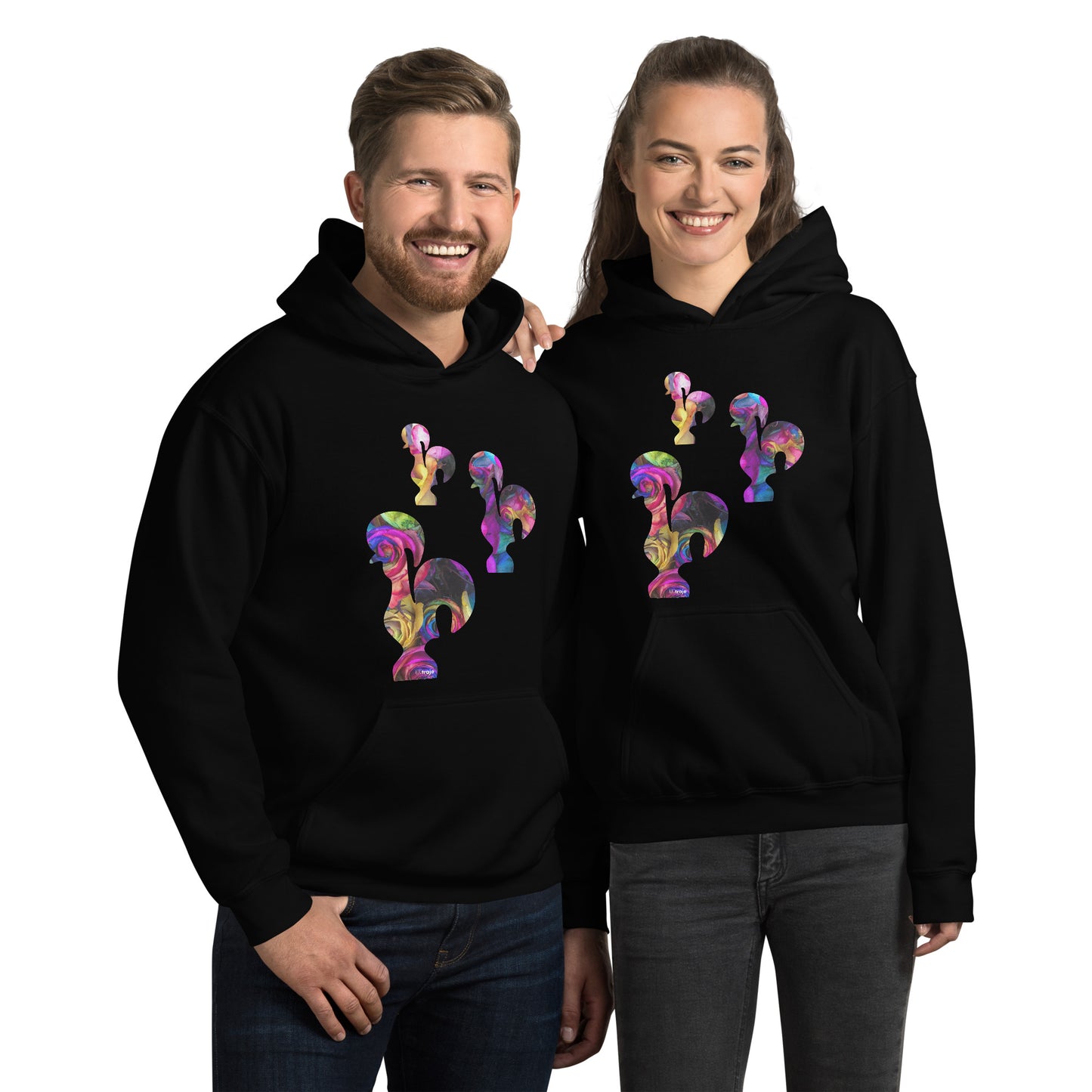 HOODIE GALO DE BARCELOS - 3 GALITOS ROSAS