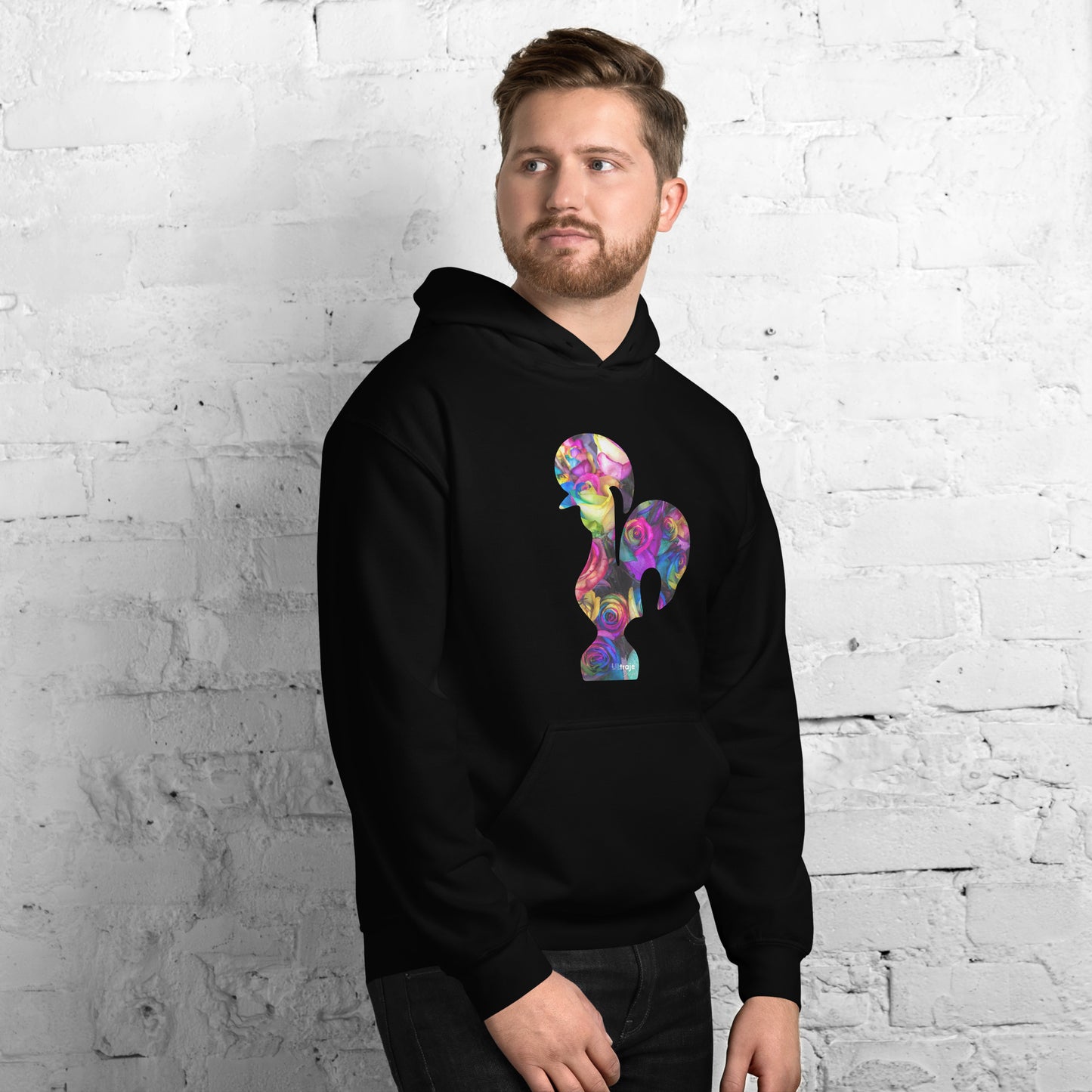 HOODIE GALO DE BARCELOS - ROSAS TINGIDAS