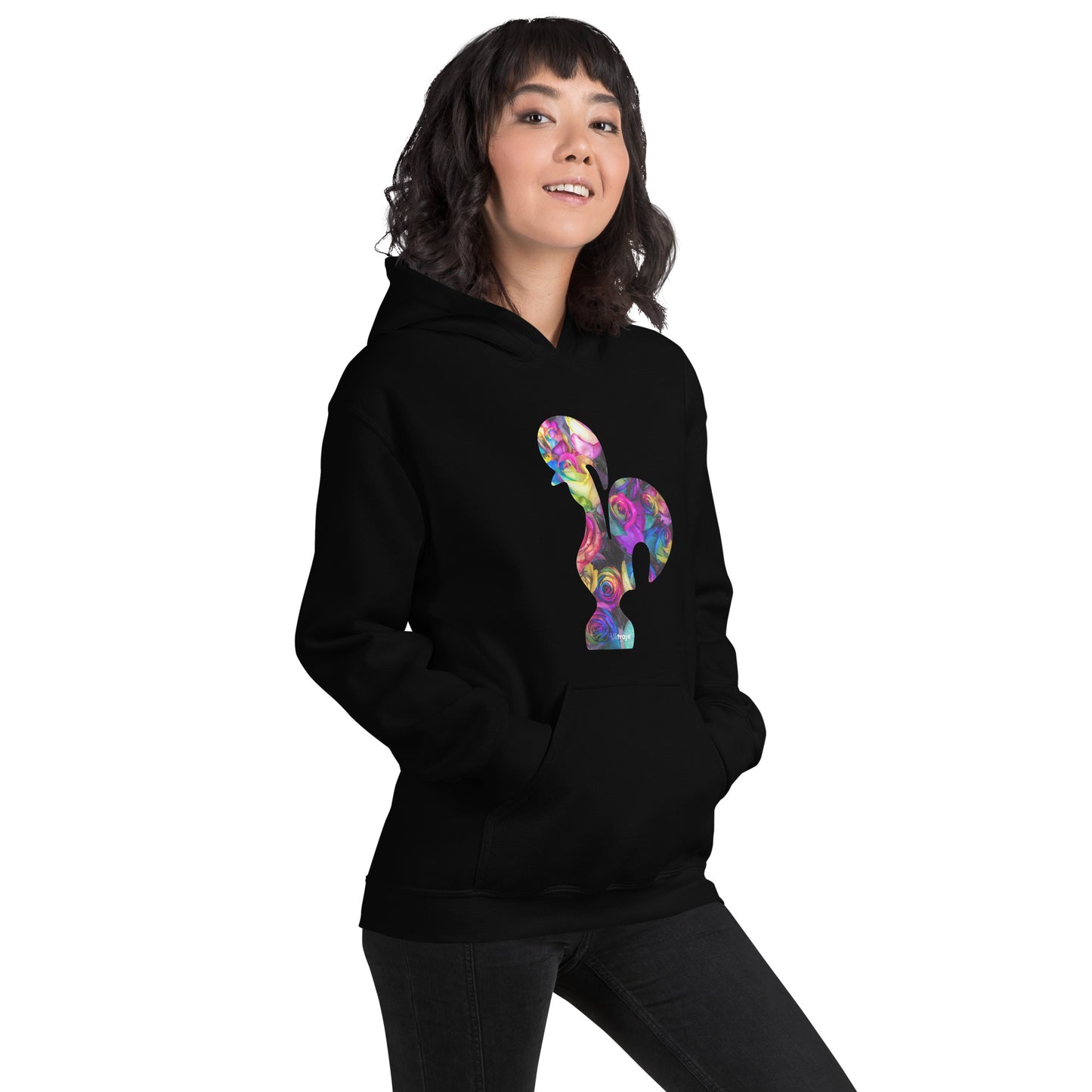 HOODIE GALO DE BARCELOS - ROSAS TINGIDAS