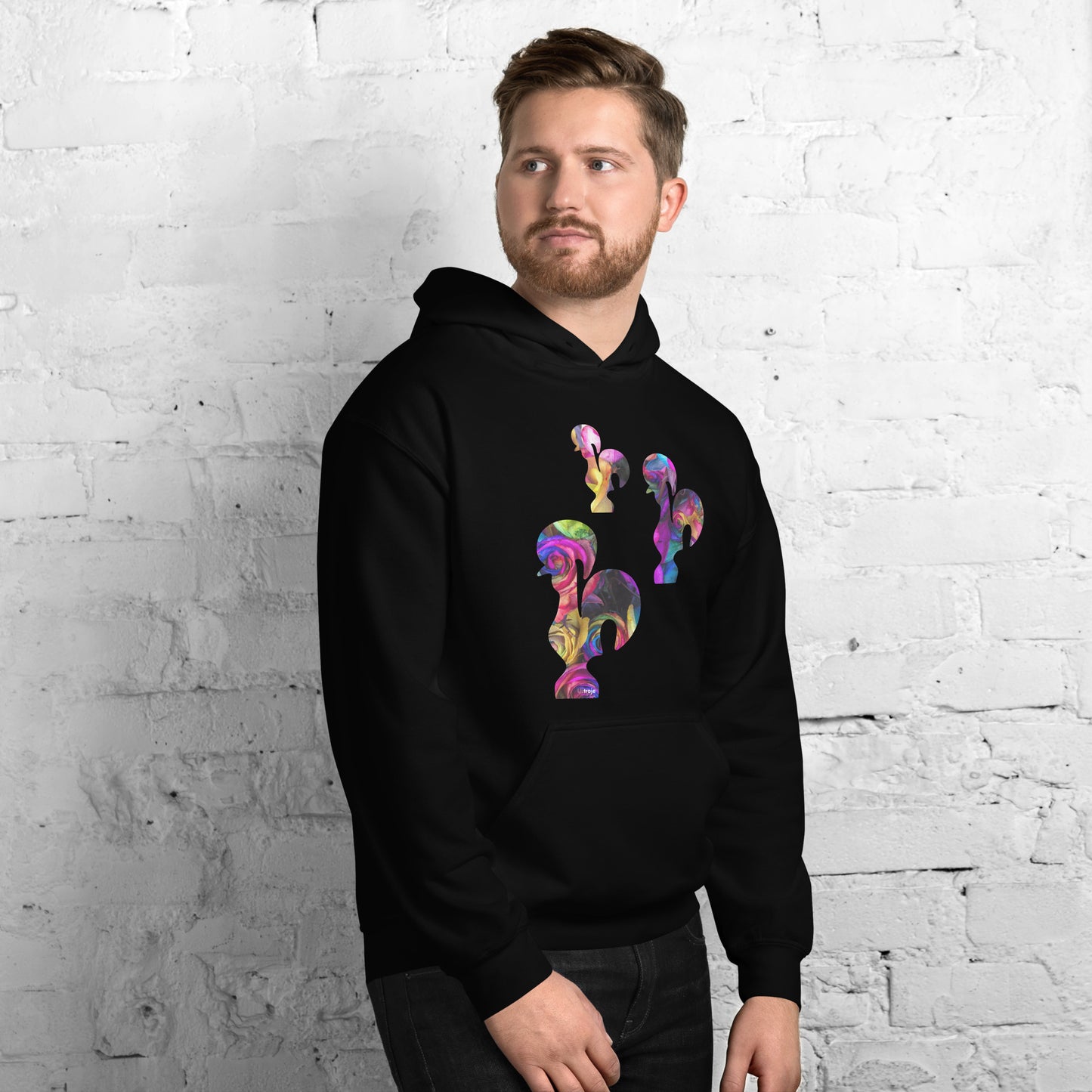 HOODIE GALO DE BARCELOS - 3 GALITOS ROSAS