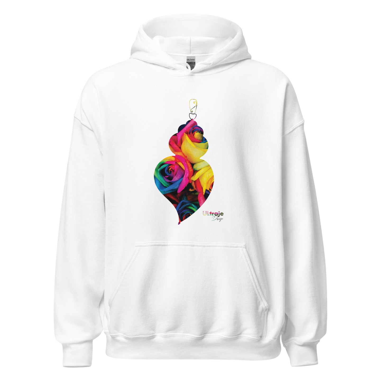 HOODIE HEART OF VIANA - DYED ROSES