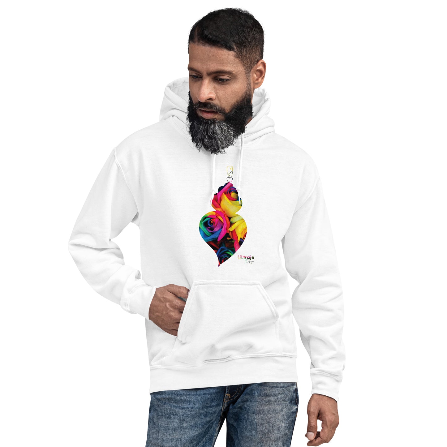 HOODIE CORAÇÃO DE VIANA - ROSAS TINGIDAS