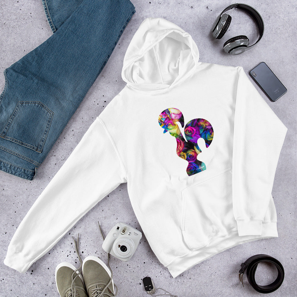 HOODIE GALO DE BARCELOS - ROSAS TINGIDAS