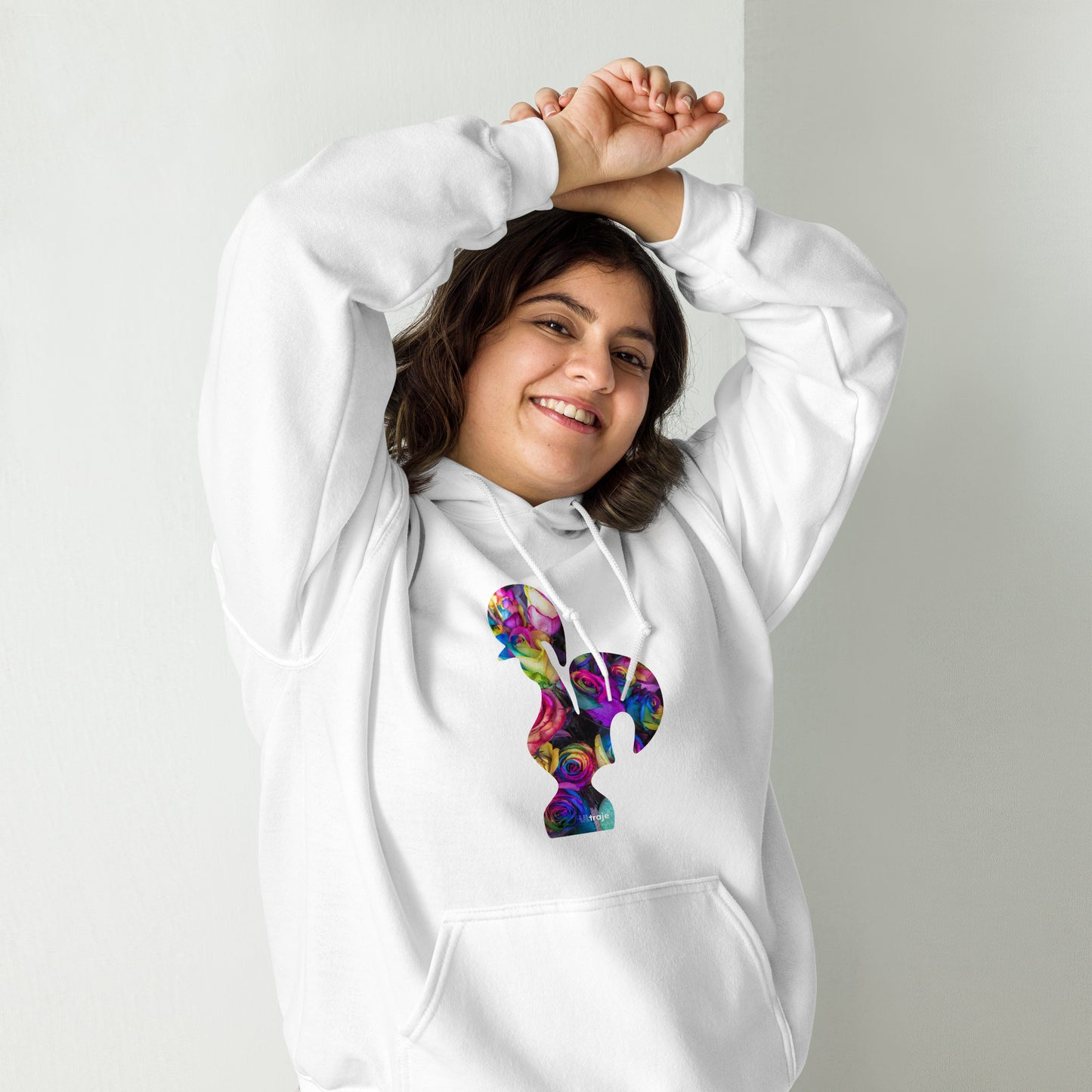 HOODIE GALO DE BARCELOS - ROSAS TINGIDAS