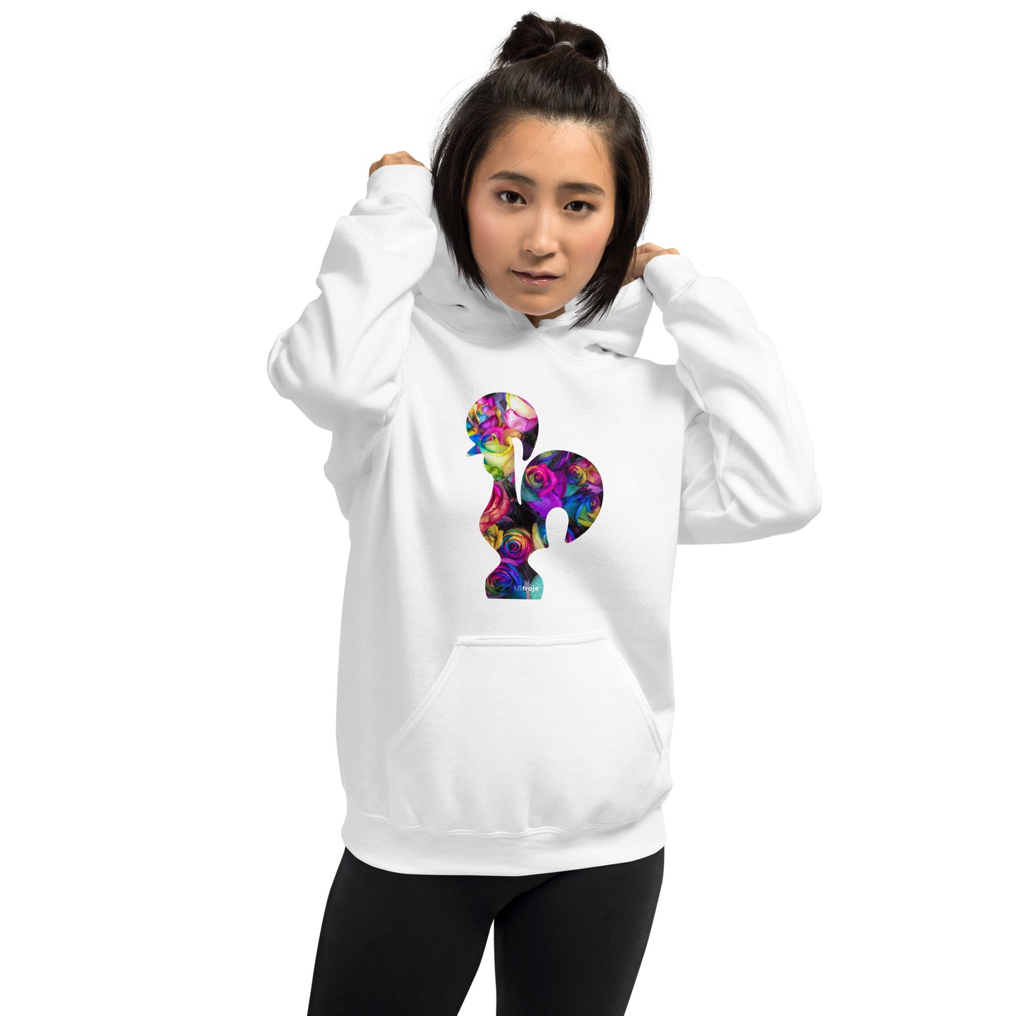 HOODIE GALO DE BARCELOS - ROSAS TINGIDAS