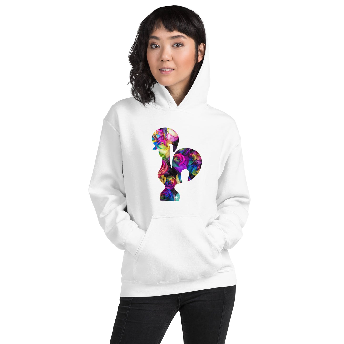 HOODIE GALO DE BARCELOS - ROSAS TINGIDAS