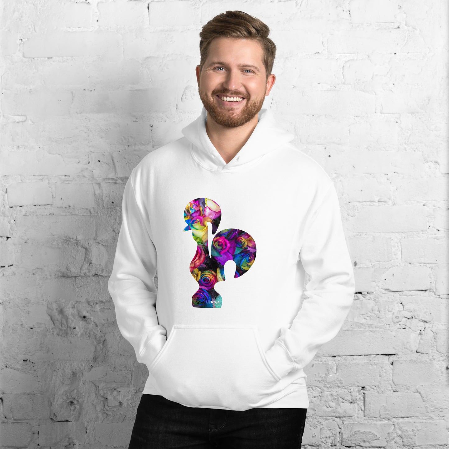 HOODIE GALO DE BARCELOS - ROSAS TINGIDAS