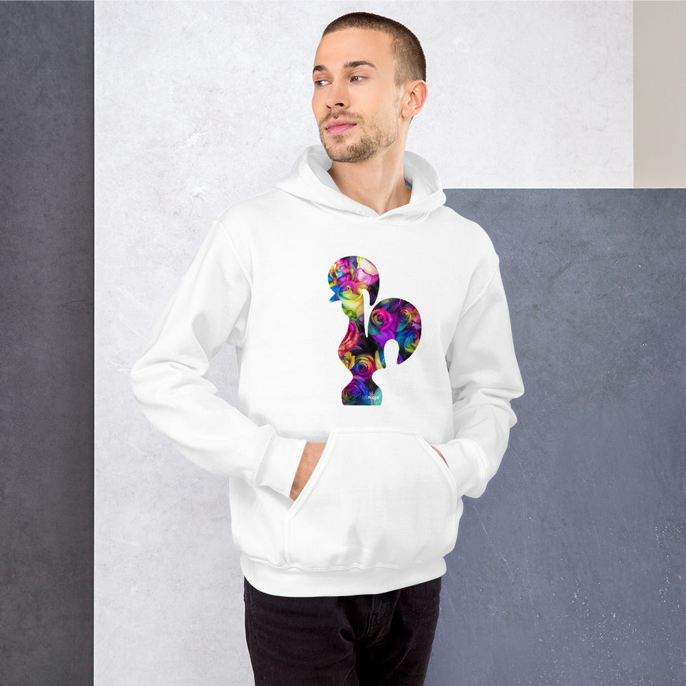 HOODIE GALO DE BARCELOS - ROSAS TINGIDAS